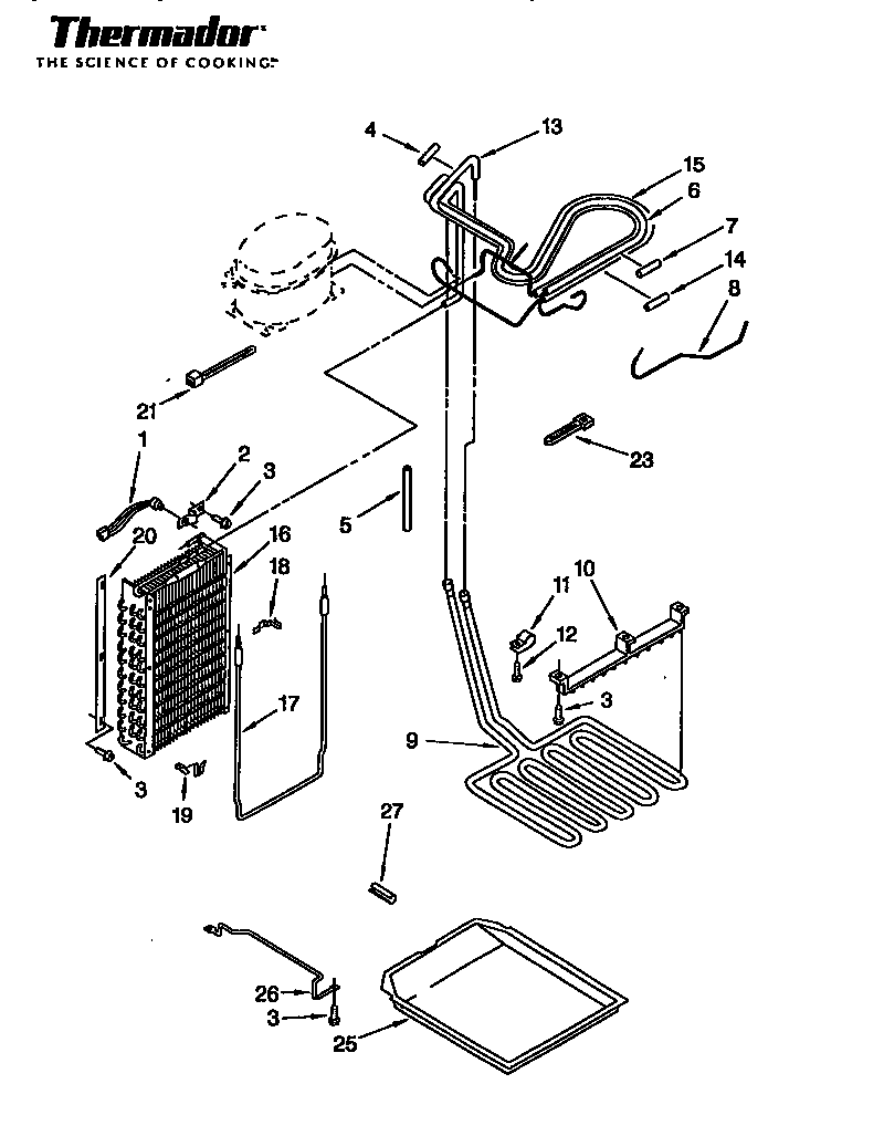 Thermador TSS42QBB series 02-04 all models diagram