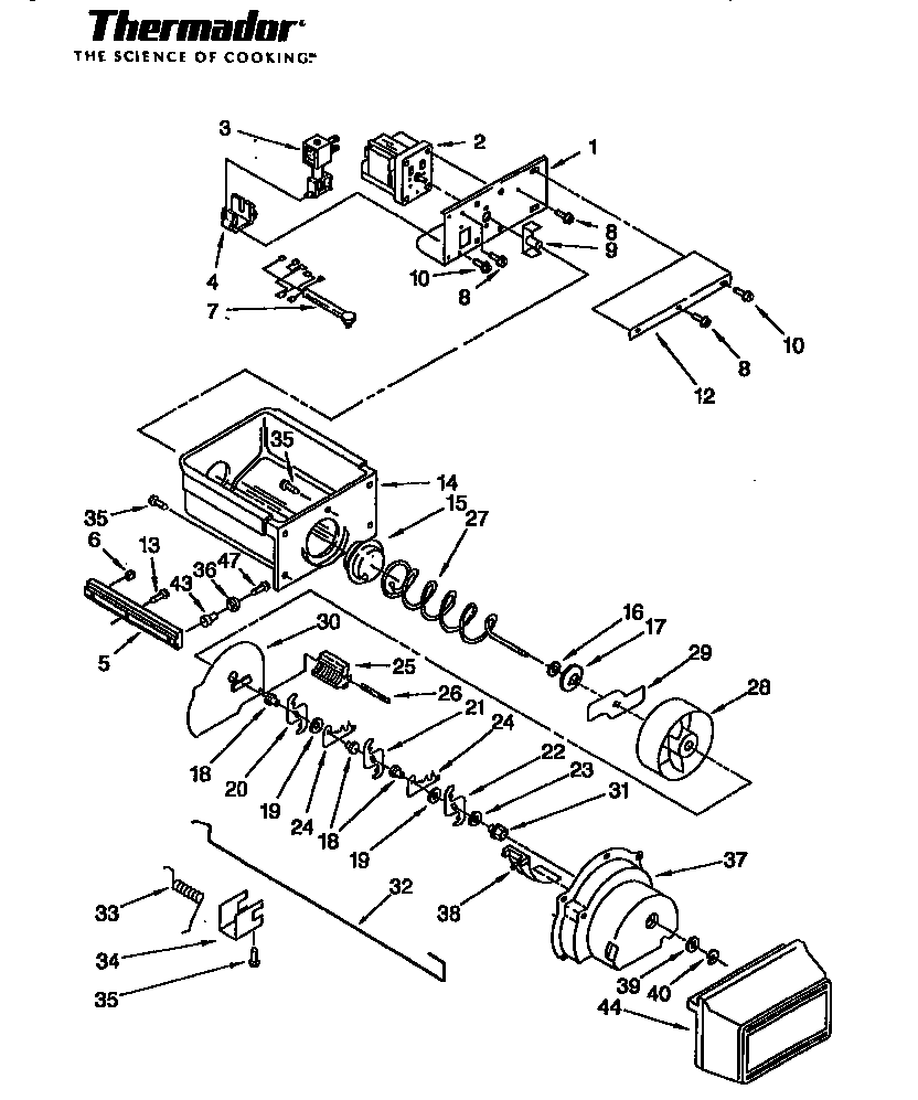 Thermador TSS42QBB series 04&05 all models diagram