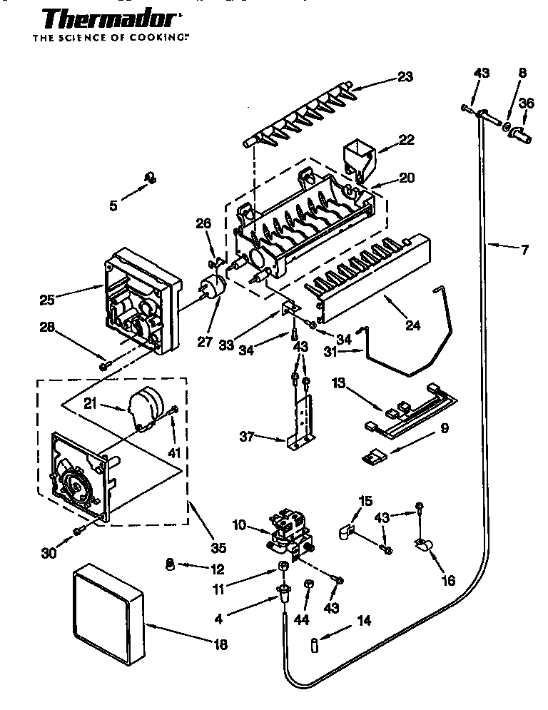 Thermador TSS42QBB series 05 all models diagram