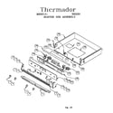 Thermador RES30QB (9708 & UP) burner box assembly diagram