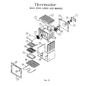 Thermador RES30QB (9708 & UP) main oven liner and module diagram