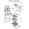 Thermador CT127N removable oven parts diagram