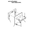 Thermador CT127N white door assembly diagram