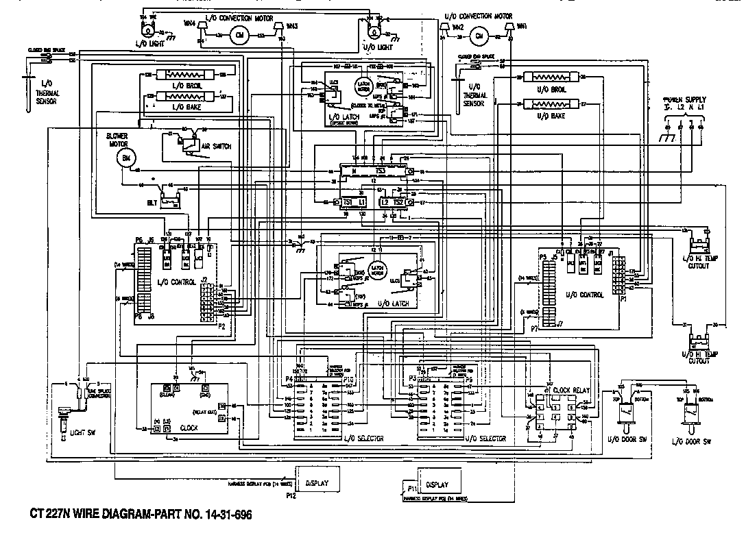 Thermador CT127N wiring diagram