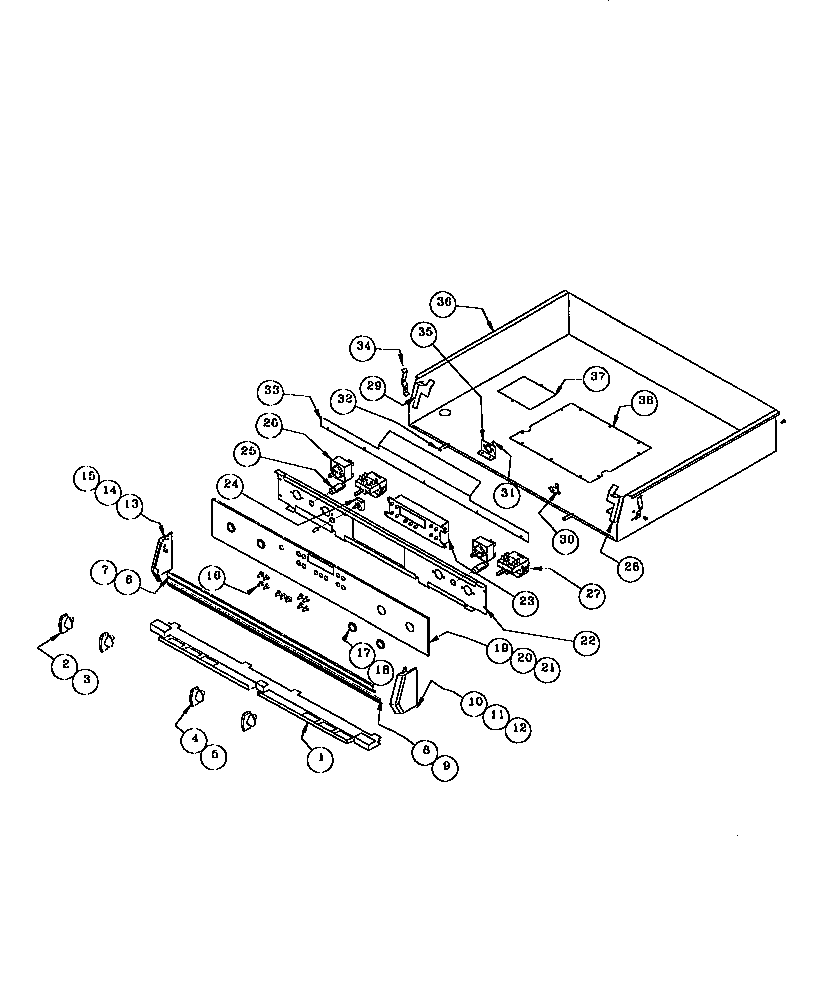 Thermador REF30 burner box assembly diagram