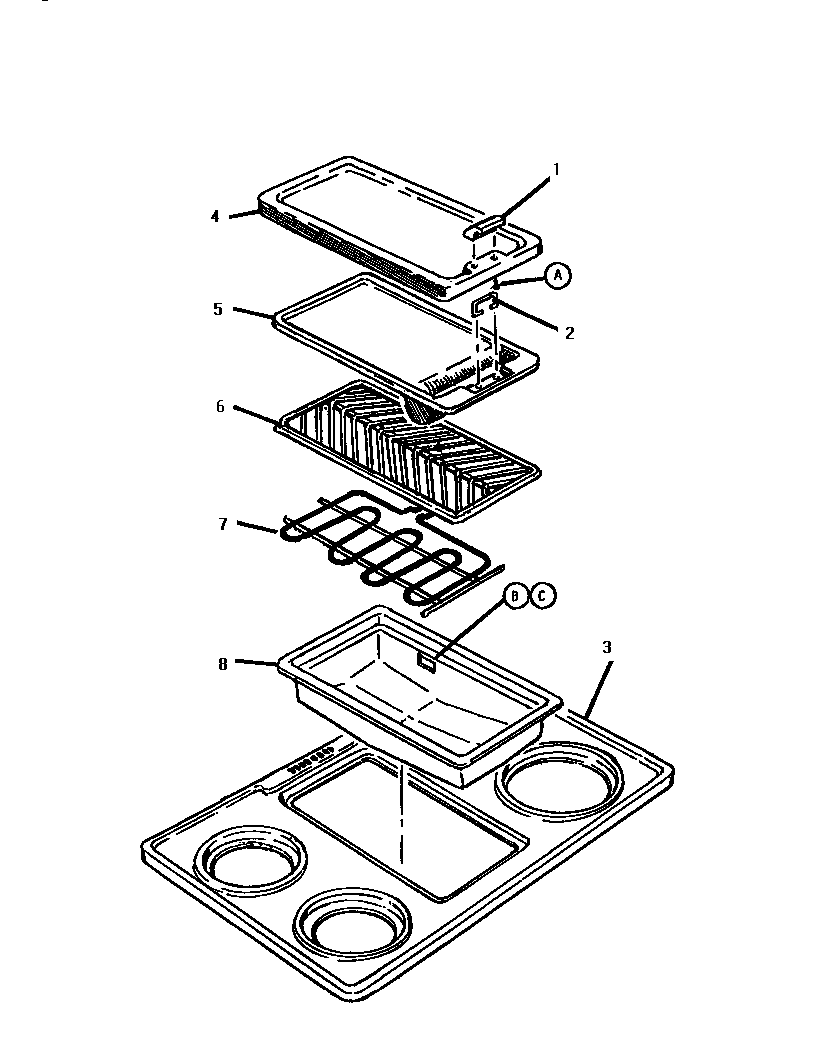 Thermador GSC30WC-01 griddle diagram