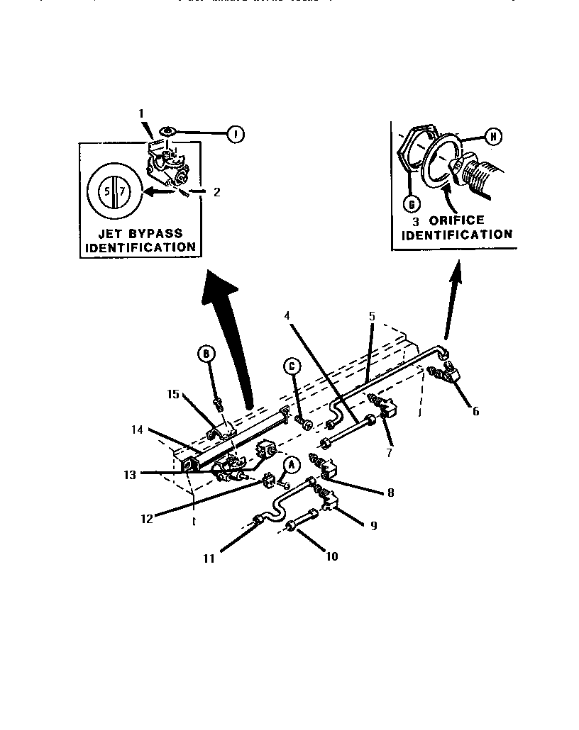 Thermador GSC30WC-01 control panel gas diagram
