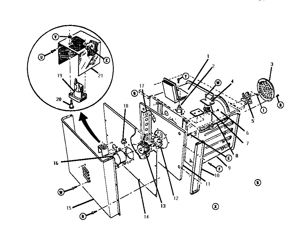 Thermador GSC30WC-01 body-rear view diagram