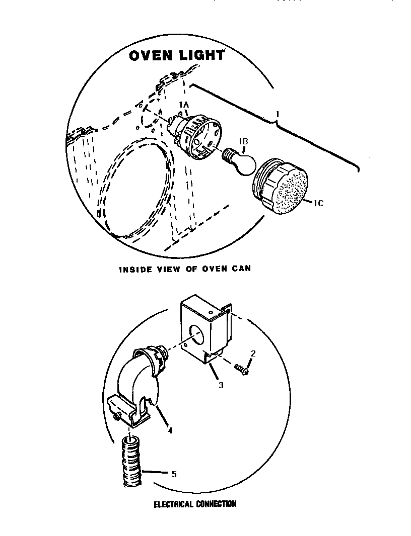 Thermador GSC30WC-01 oven light diagram