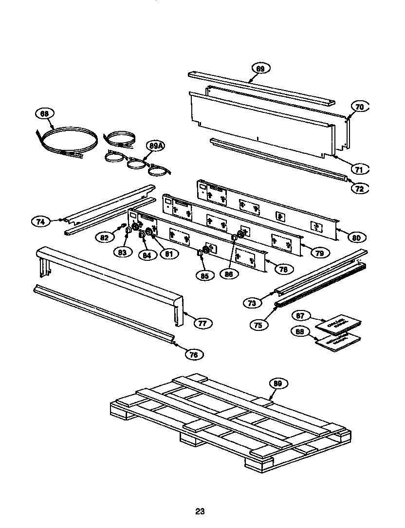 Thermador GPS486GLS control panel pg 23 (gps484ggs) (gps486gds) (gps486gls) diagram