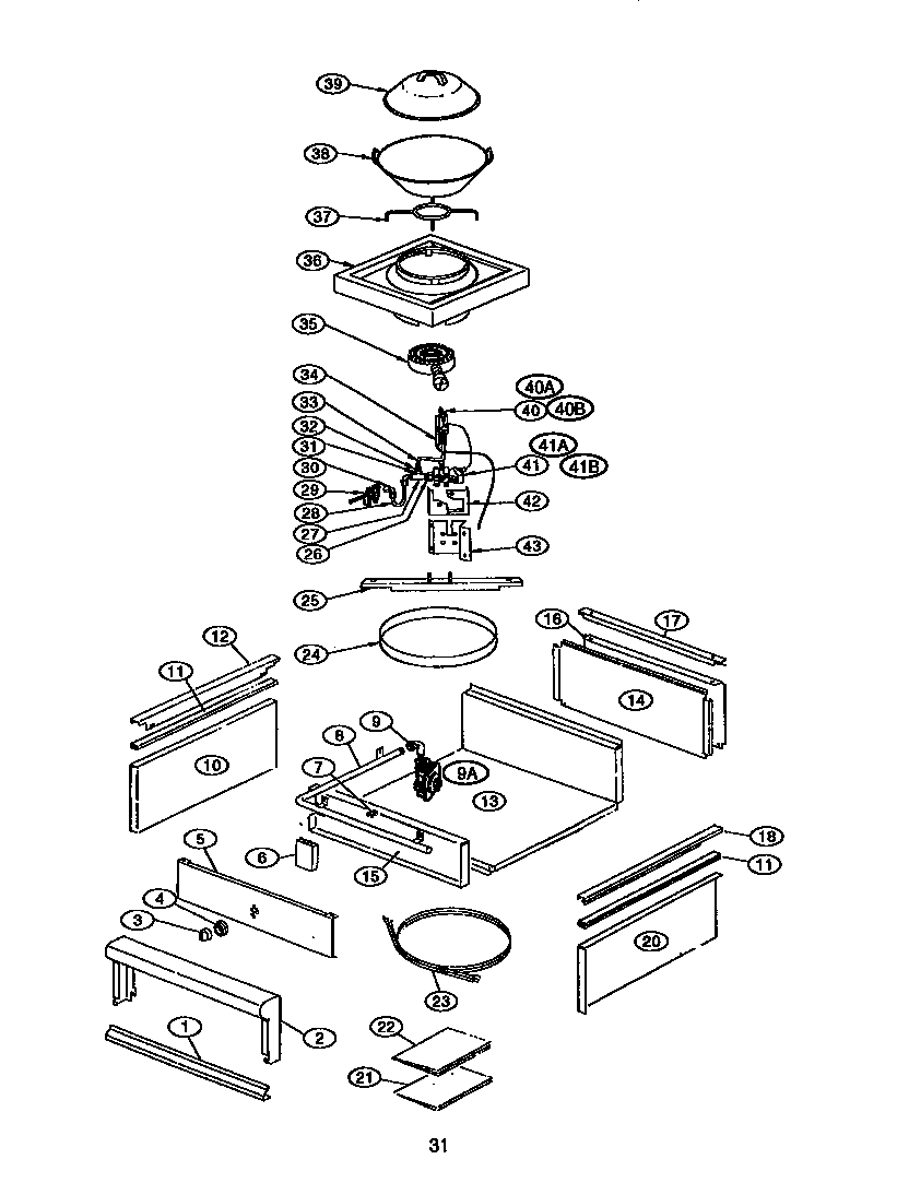 Thermador GPS486GLS page 31 (gp24wks) diagram
