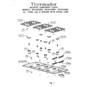 Thermador SGC456RW maintop (sgcs456rb) (sgcs456rs) (sgcs456rw) diagram