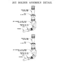 Thermador SGC456RW jet holder assembly (sgc456rb) (sgc456rs) (sgc456rw) diagram