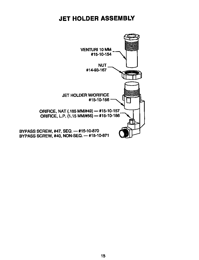 Thermador PRSE304S page 15 diagram