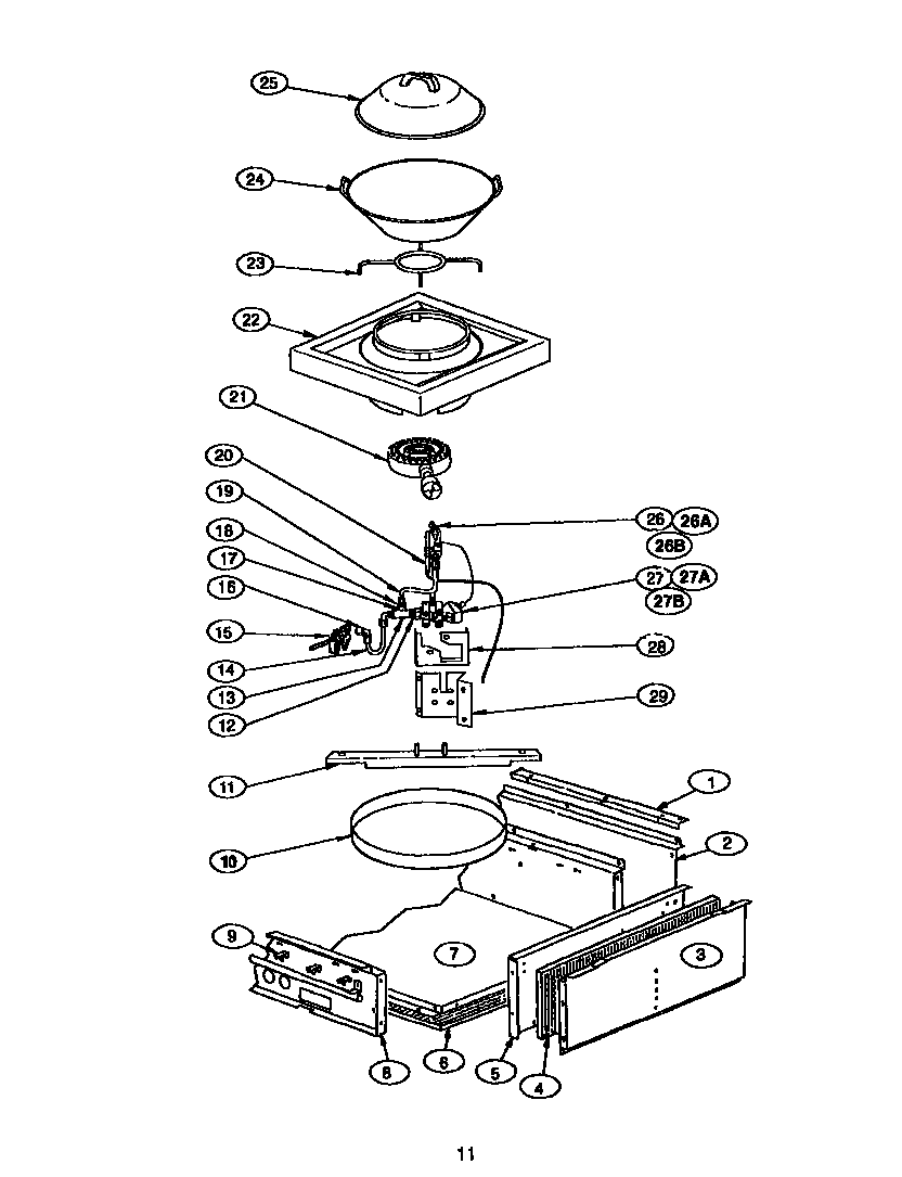 Thermador GPS484WKS page 11 diagram