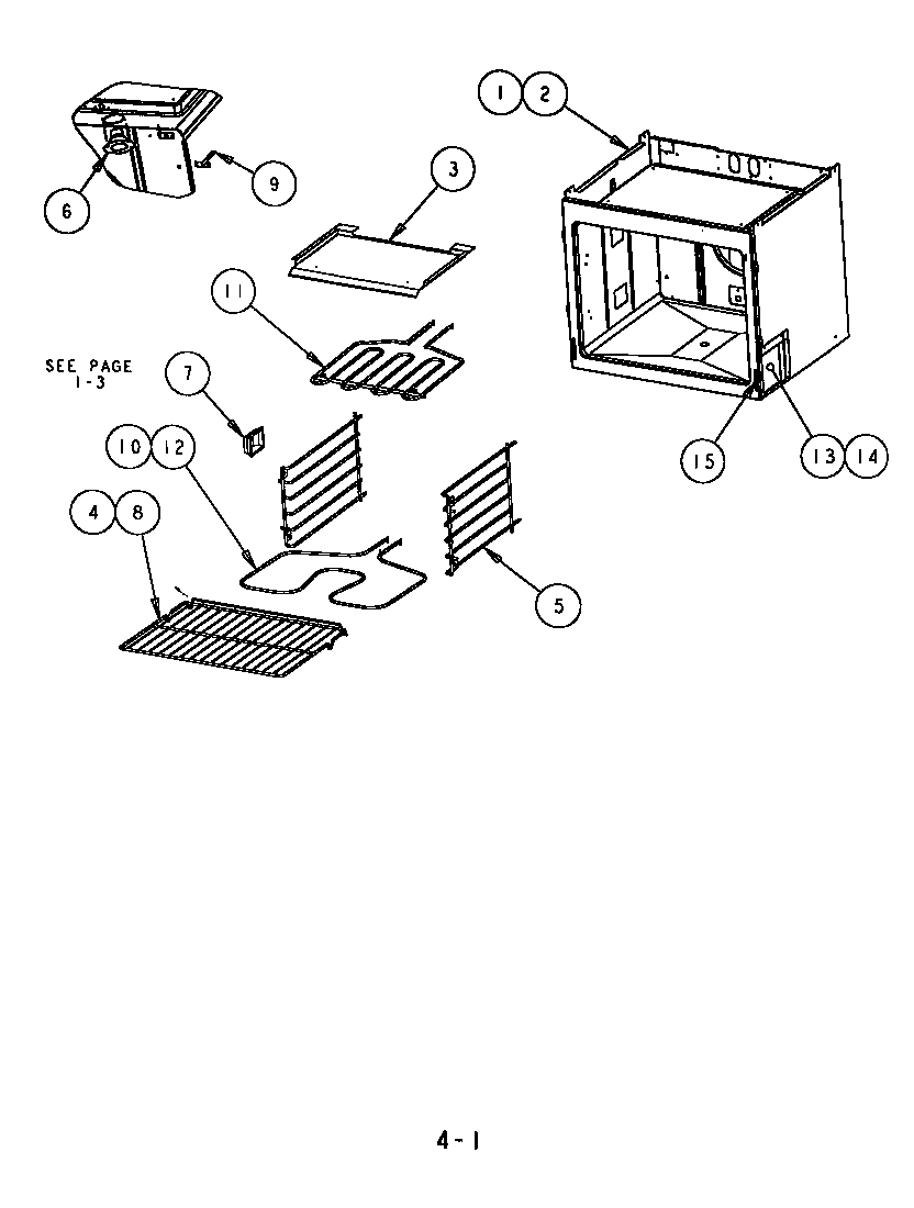Thermador SC301T oven module, non-convection 27" and 30" diagram