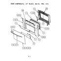 Thermador SC302T door components (s272t) (sc272t) (scd272t) diagram