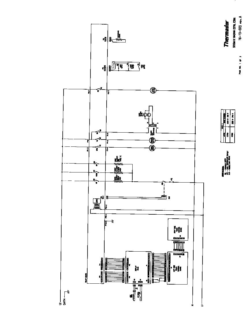 Thermador C301UW wiring diagram diagram