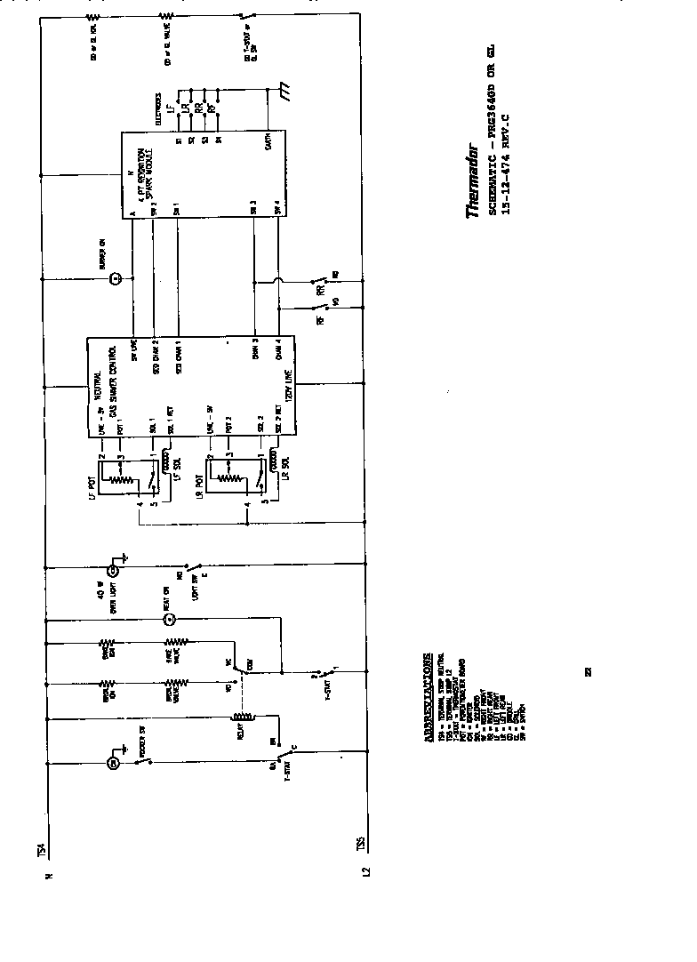 Thermador PRDS366 schematic diagram