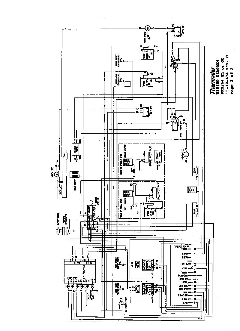 Thermador PRDS366 wiring diagram diagram
