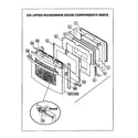 Thermador CM301S cm upper microwave door components diagram