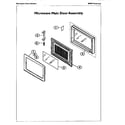 Thermador SMW272P microwave main door assembly diagram