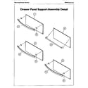 Thermador SMW272P drawer panel support assembly diagram