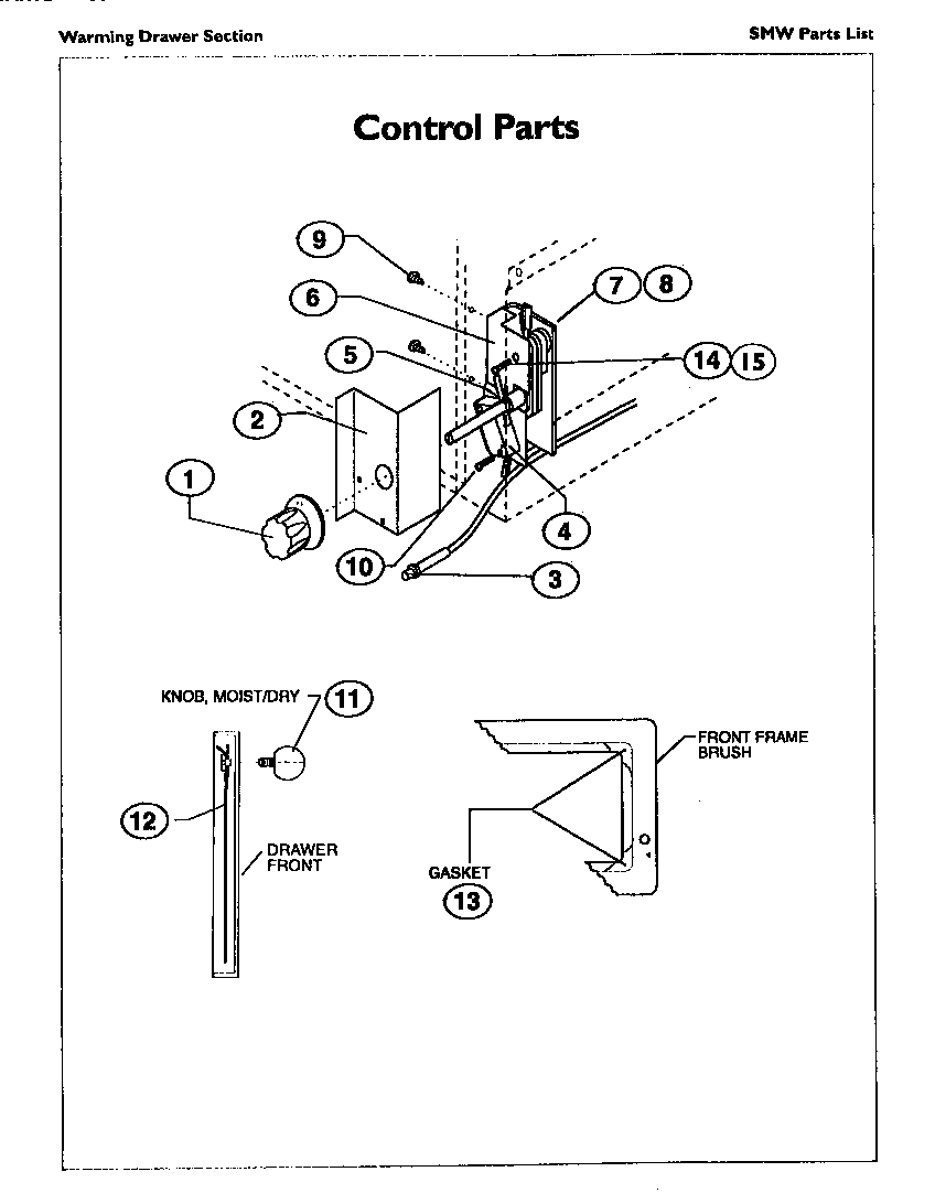 Thermador SMW272P control diagram