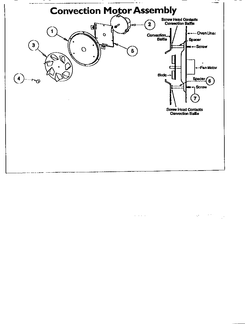 Thermador SMW272P convection motor assembly diagram