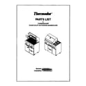 Thermador CGB36RU cover diagram