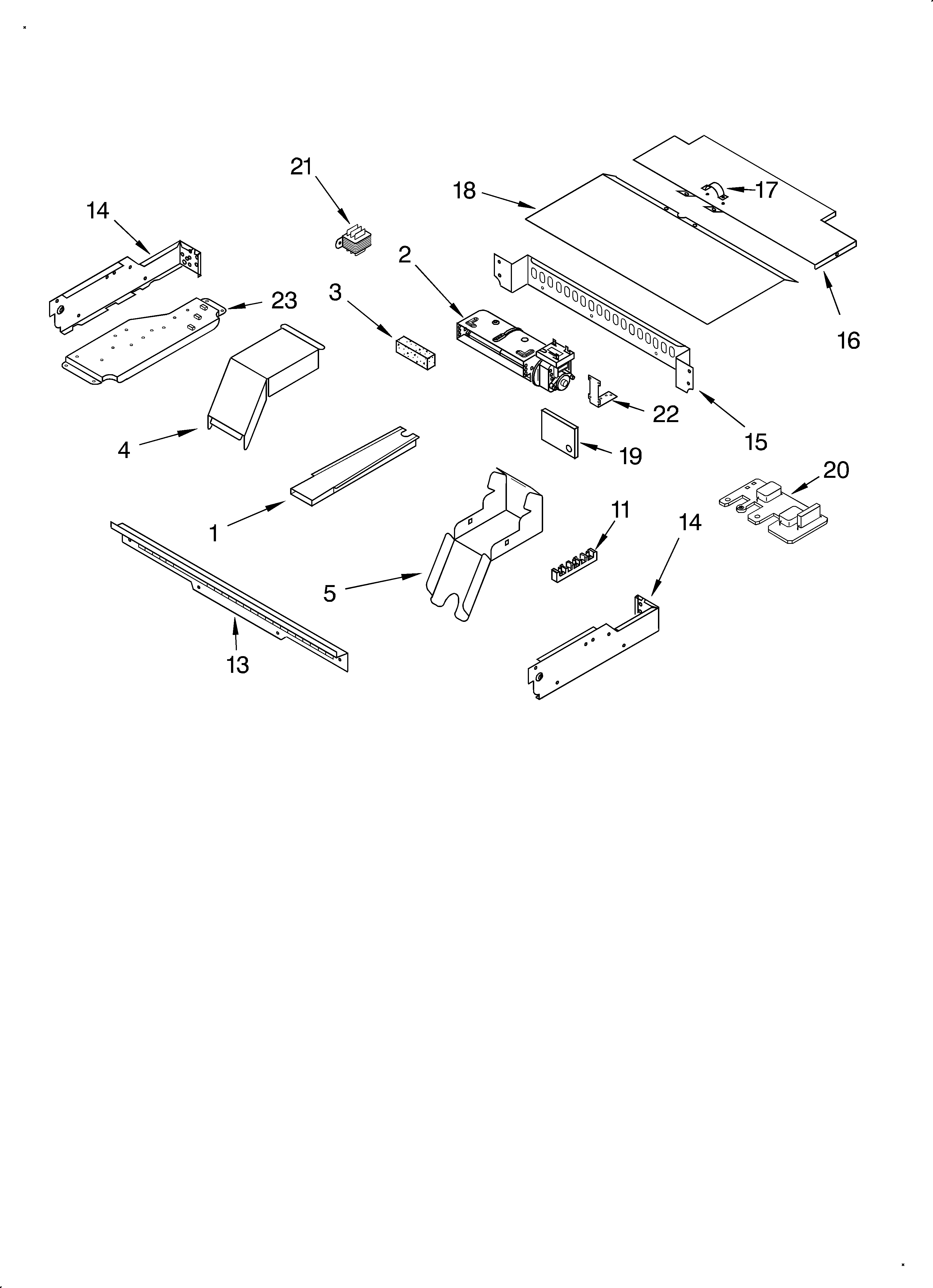 Whirlpool RBD245PDQ8 top venting diagram