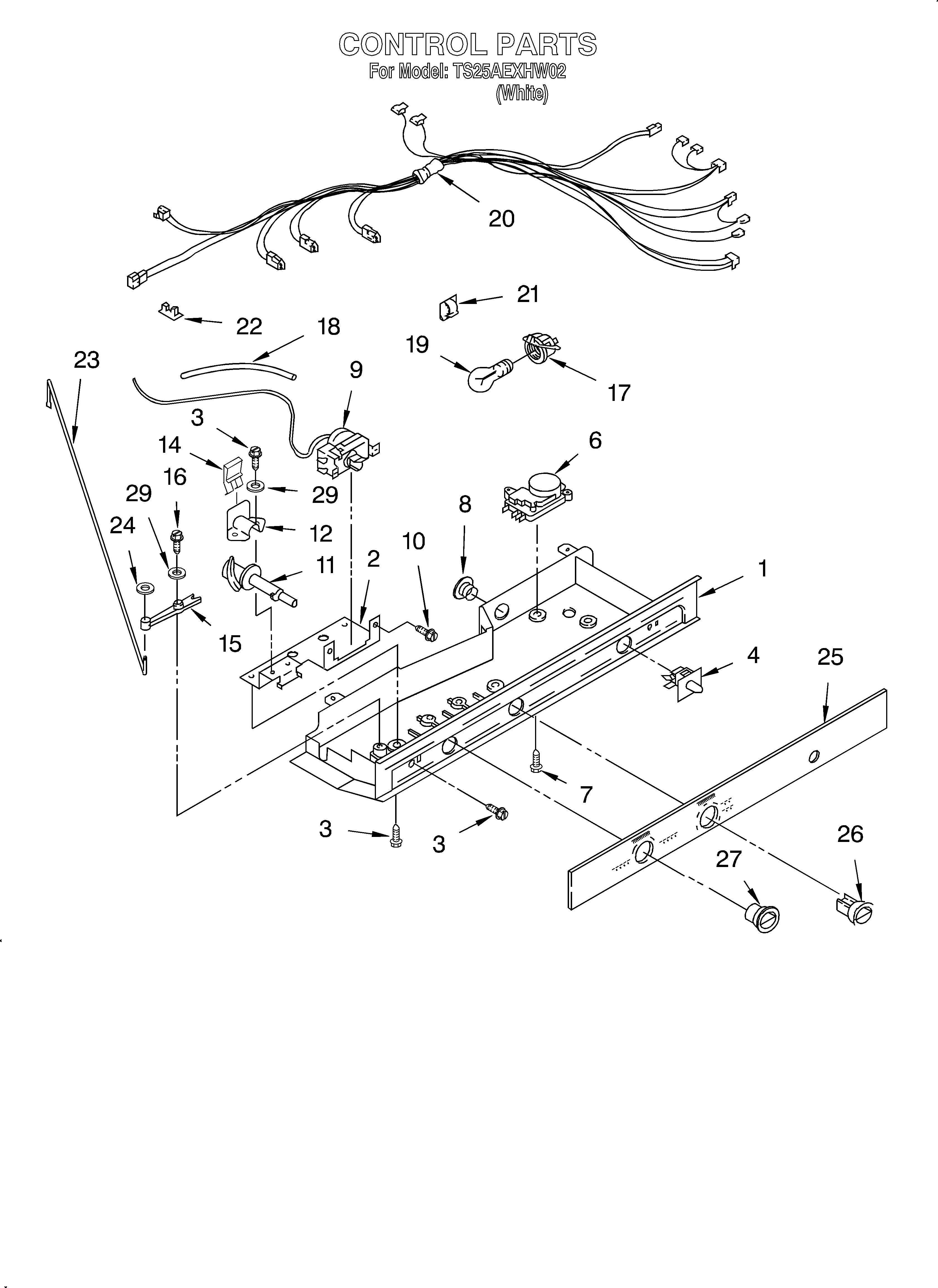 Estate TS25AEXHW02 control diagram