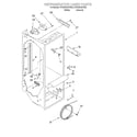 Whirlpool 4YED25DQFW03 refrigerator liner diagram