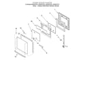 Whirlpool GBS307PDT1 oven door diagram