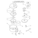 KitchenAid KFP600BU attachment parts diagram