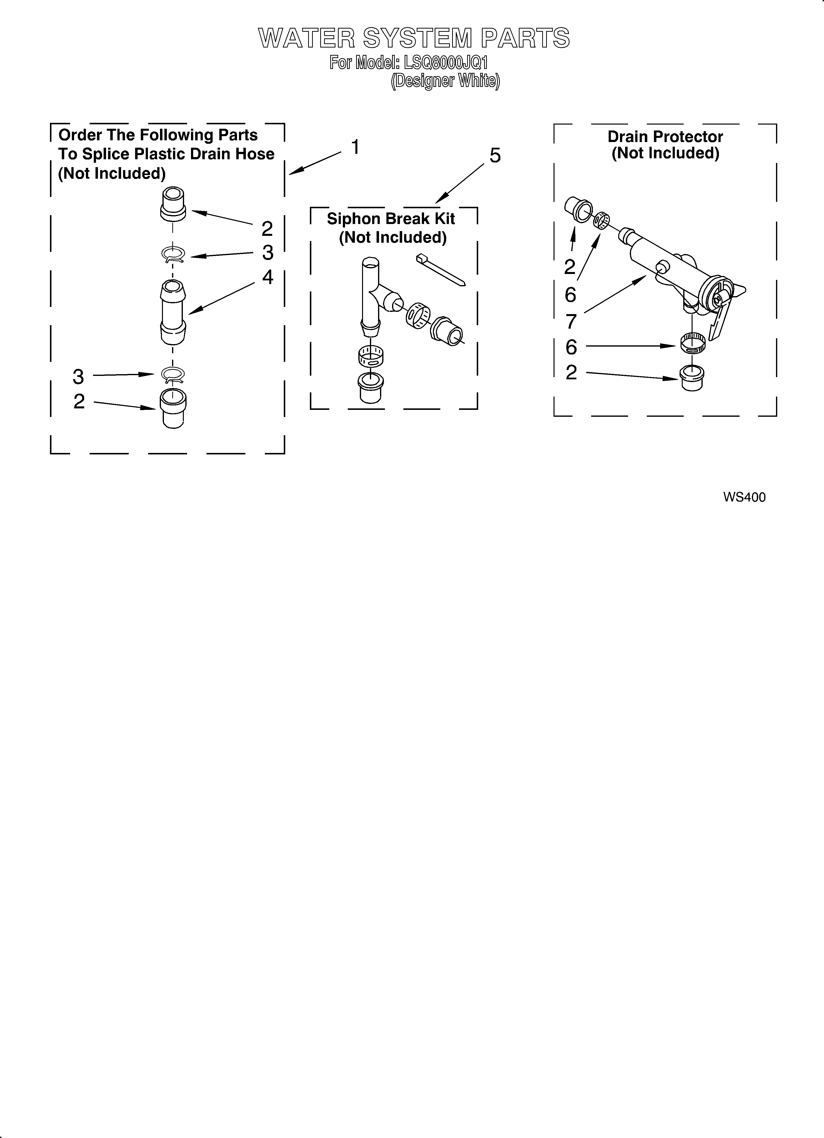 Whirlpool LSQ8000JQ1 water system diagram