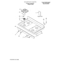 Whirlpool SGS375HQ7 cooktop/literature diagram