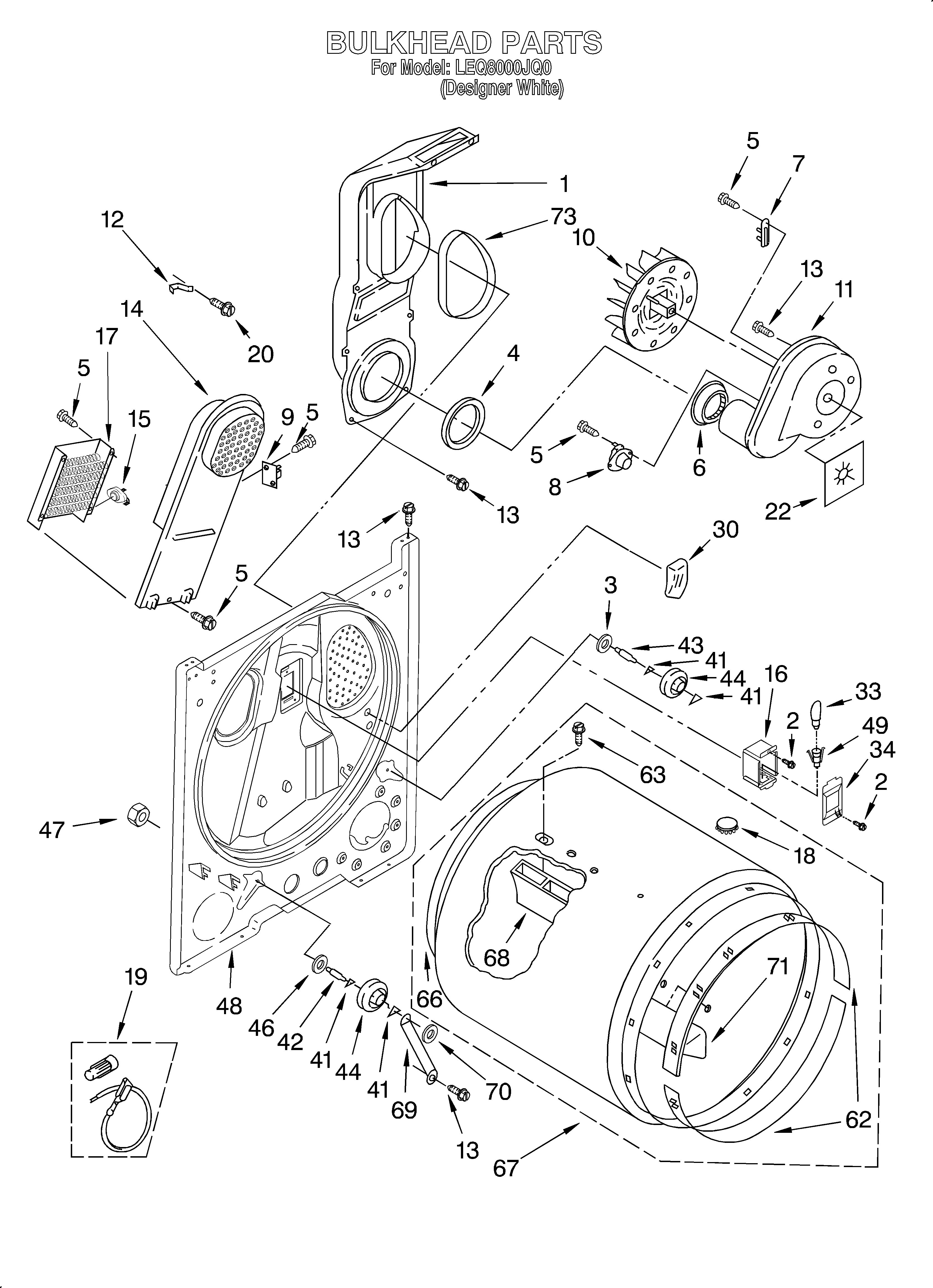 Whirlpool LEQ8000JQ0 bulkhead diagram