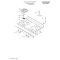 Crosley CGS365HQ7 cooktop/literature diagram