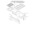 Whirlpool SF387LEGW7 drawer and broiler diagram