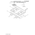 Whirlpool SF362BEGN7 cooktop/literature diagram