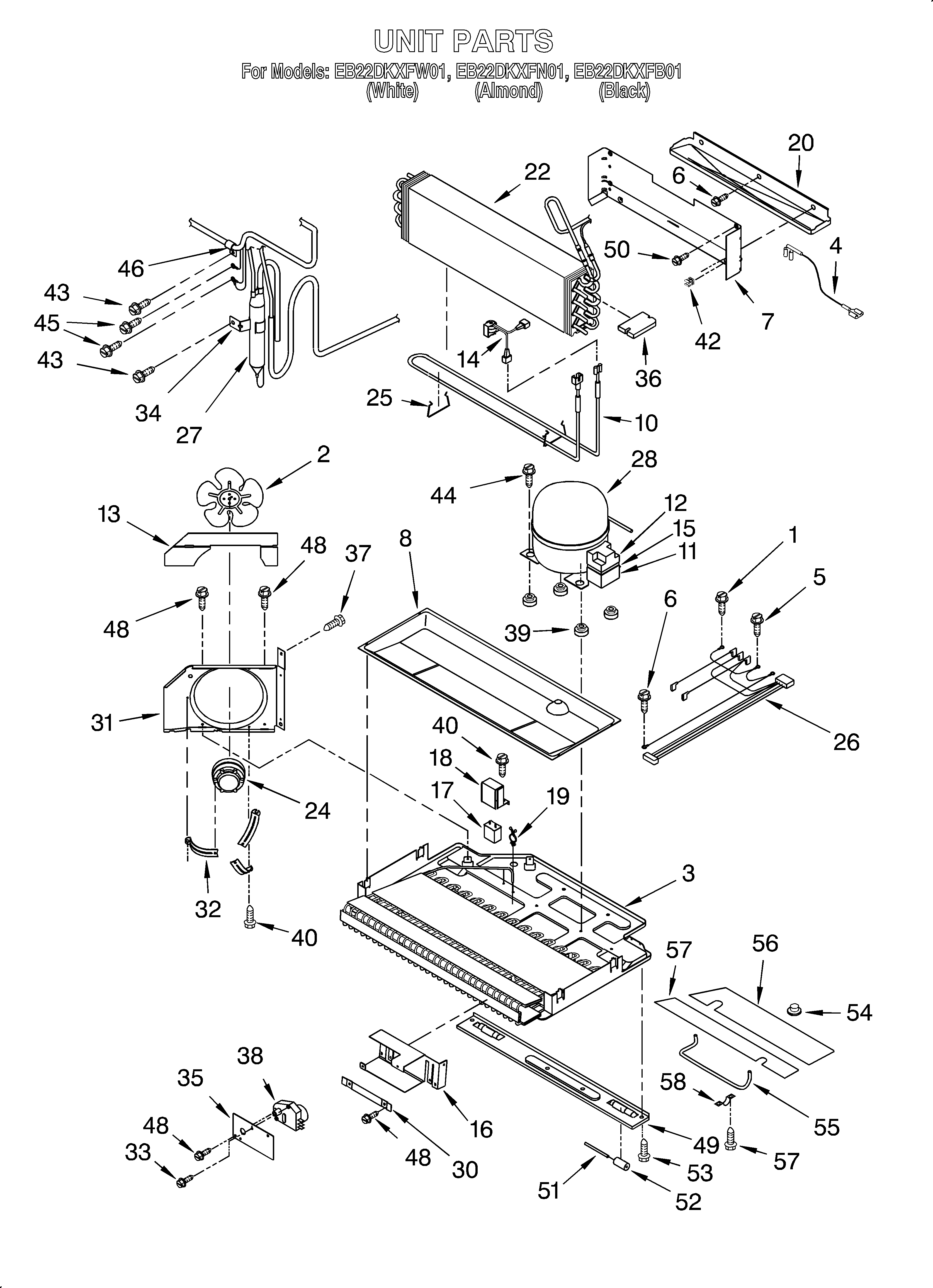 Whirlpool EB22DKXFW01 unit diagram