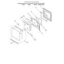 KitchenAid KEHC379JBL3 oven door diagram