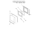 Whirlpool RBD305PDT11 lower oven door diagram