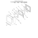 KitchenAid KEMS377GWH3 oven door diagram
