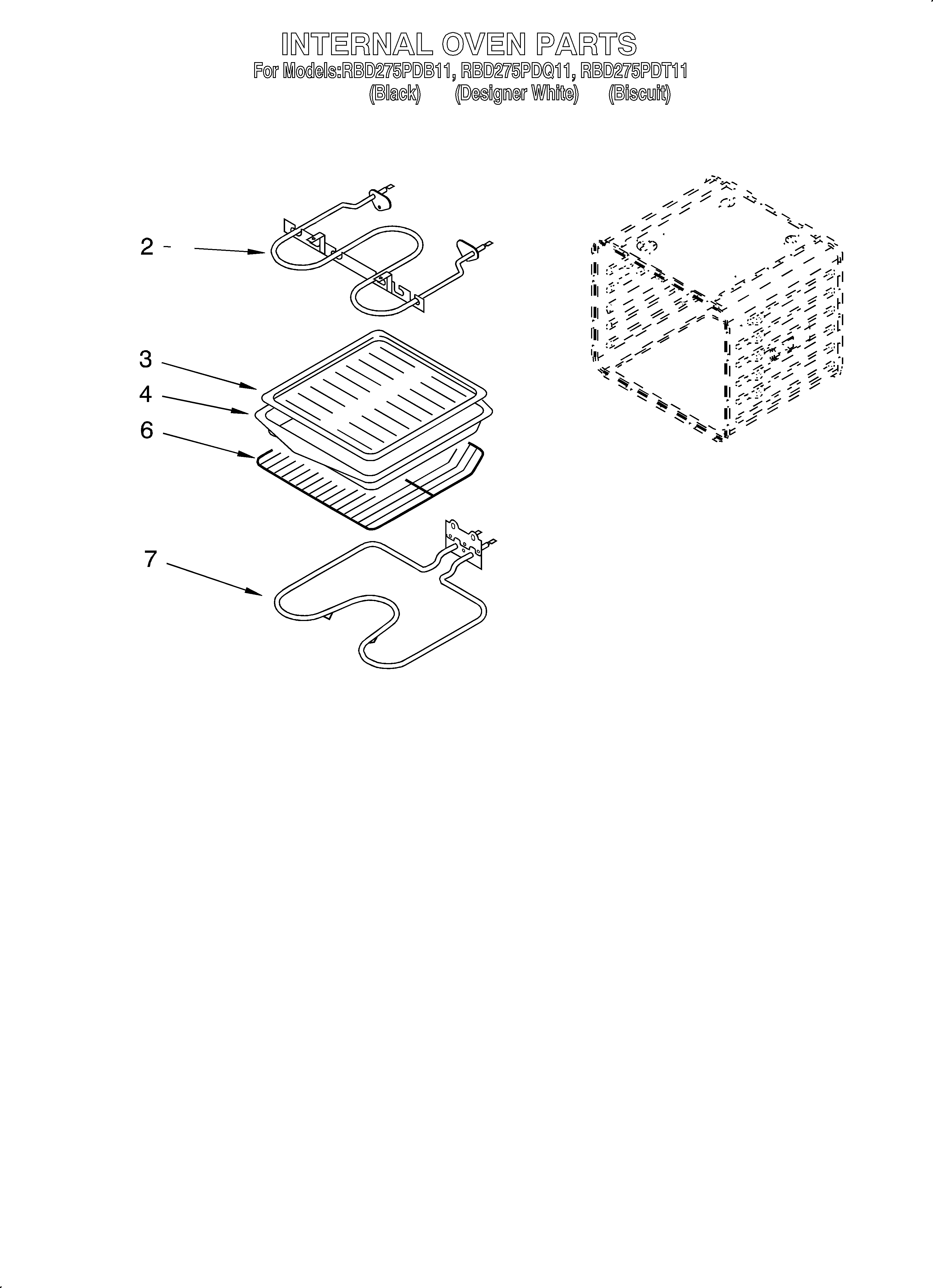 Whirlpool RBD275PDT11 internal oven diagram