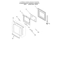 Whirlpool RBD245PDT11 lower oven door diagram