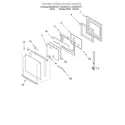 Whirlpool RBD245PDT11 upper oven door diagram
