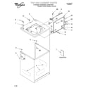 Whirlpool LSQ9210HZ0 top and cabinet/literature diagram