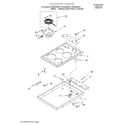 Whirlpool RCS3004GV1 cooktop diagram